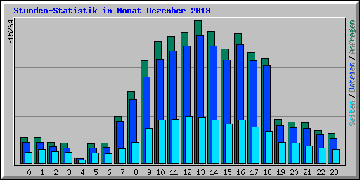 Stunden-Statistik im Monat Dezember 2018
