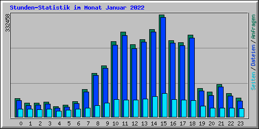 Stunden-Statistik im Monat Januar 2022